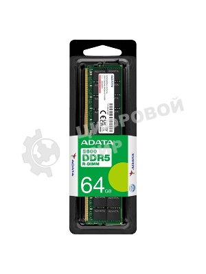 Оперативная память ADATA AD5R560064G40-SHYA, DDR5, 64Gb (1x64 Gb), 5600 MHz, CL46, RDIMM