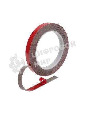 Двухсторонний скотч Rexant, серый, на HBA акриловой основе, 12 мм, ролик 5 м