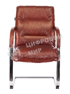 Кресло Бюрократ T-9927SL-LOW-V коричневый, кожа