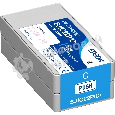 Картридж струйный SJIC22P голубой для Epson C3500