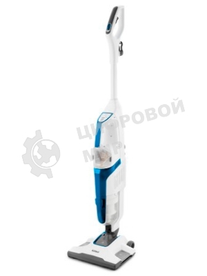 Пылесос вертикальный паровой Kitfort KT-556 белый, питание от сети, 1700 Вт, уборка влажная/сухая/паром, пылесборник 0.4 л