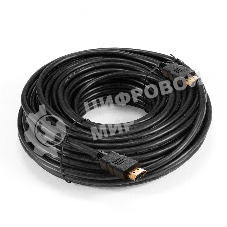 Кабель HDMI ExeGate EX-CC-HDMI-20.0F (19M/19M, 20м, v1.4b, ферритовые кольца, позолоченные контакты)
