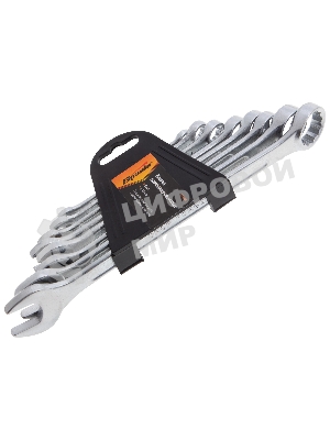 Набор ключей комбинированных Sparta 6 - 19 мм, хромированные, 8 шт.