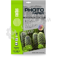 Фотобумага Cactus CS-GSA4130100 A4/130г/м2/100л. глянцевое самоклей. для струйной печати