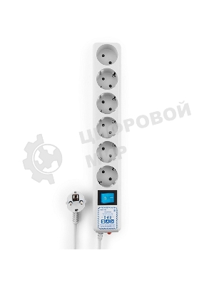 Фильтр-удлинитель PowerCube PRO (SPL(5+1)-16B-P-5М) 5.0 м, LC контур - подавление В/Ч помех, 16А/3,5 кВт