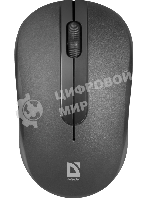 Мышь беспроводная Defender Datum MM-285 черный, 1600 dpi, радиоканал, USB, кнопки - 3