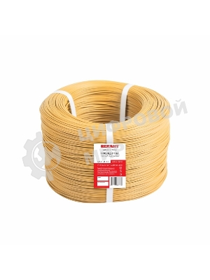 Провод ПГВА Rexant 1х0.50 мм², Cu, желтый, бухта 500 м