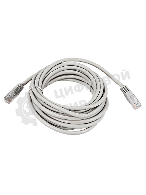 Коммутационный шнур Rexant патч-корд U/UTP RJ45-RJ45, cat.5e, PVC серый, 3м