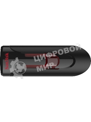 Флешка USB SanDisk CZ600 Cruzer Glide (SDCZ600-016G-G35), 16Gb, USB 3.0, R/W 100/30, черный/красный
