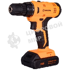 Дрель-шуруповерт Вихрь ДА-18Л-2КА, 18 В, 1,5 Ач, 35 Нм, щеточный