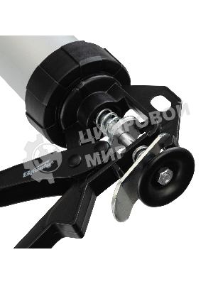 Пистолет для герметика Sparta 400мл ''закрытый'' алюминиевый корпус круглый шток 8 мм