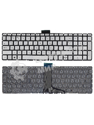 Клавиатура для ноутбука HP Envy X360 15-W серебристая с подсветкой