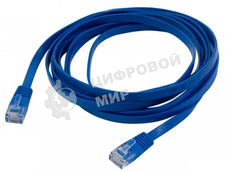 Патч-корд molded 5E Copper 1m Blue