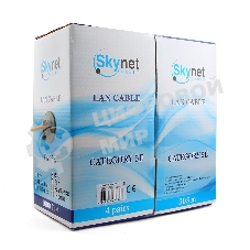 Кабель SkyNet Premium FTPнг-LSZH 4x2x0,51, низкое дымовыделение, нулевое содержание галогенов, медный, FLUKE TEST, кат.5e, однож., 305 м, box, оранжевый
