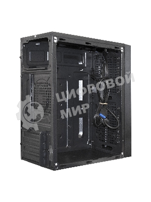 Компьютерный корпус Minitower ExeGate mEVO-9302-RGb (mATX, без БП, 2хUSB+1хUSB 3.0, HD аудио, черный с RGb подсветкой)