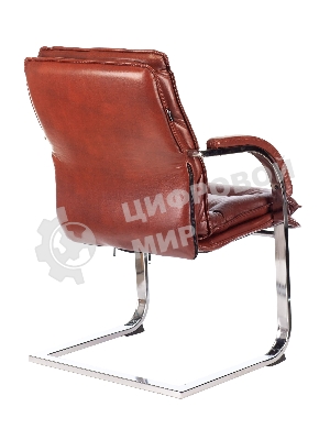 Кресло Бюрократ T-9927SL-LOW-V коричневый, кожа