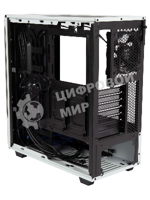 Компьютерный корпус Hiper PW81 белый без БП ATX 3x120мм 2xUSB2.0 2xUSB3.0 audio bott PSU