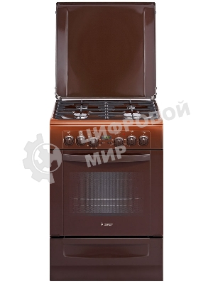 Плита комбинированная Gefest ПГЭ 6102-03 0001 коричневый, конфорок 4 газовых, духовка 55 л, 60 см x 85 см x 60 см