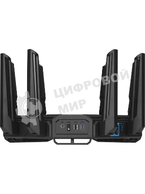 Маршрутизатор ASUS GT-BE19000, черный/красный, 90IG0850-MO9A0V