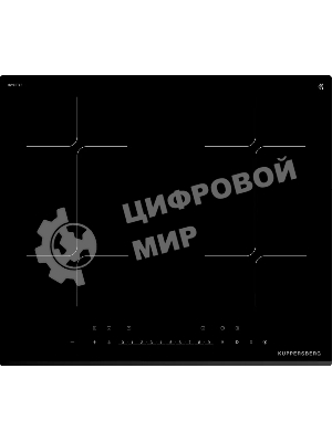 Варочная поверхность Kuppersberg/Варочная поверхность Kuppersberg, индукция, High-Tech, 9 уровней мощности, inverter, таймер, пауза, Booster, автоматическое отключение, Flexi-zone, слайдерное управление, поддержание тепла, черный