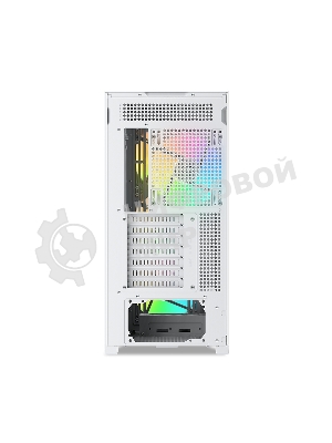 Компьютерный корпус без блока питания SAMA Z60 белый, Midi-Tower, TG, 4x140мм ARGb, 2xUSB 3.0 + 1xUSB 3.1 Type-C, E-ATX, ATX, mATX, mITX белый