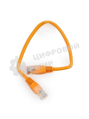 Патч-корд UTP Cablexpert cat.5e, 0.25м, литой, многожильный, оранжевый