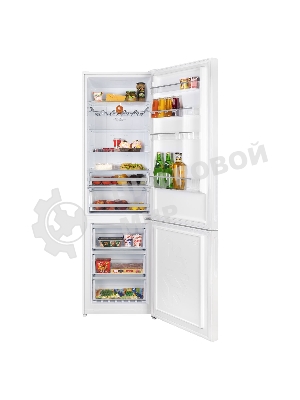 Холодильник Maunfeld MFF200NFW белый глянц. двухкамерный 271/106л морозилка снизу, No Frost