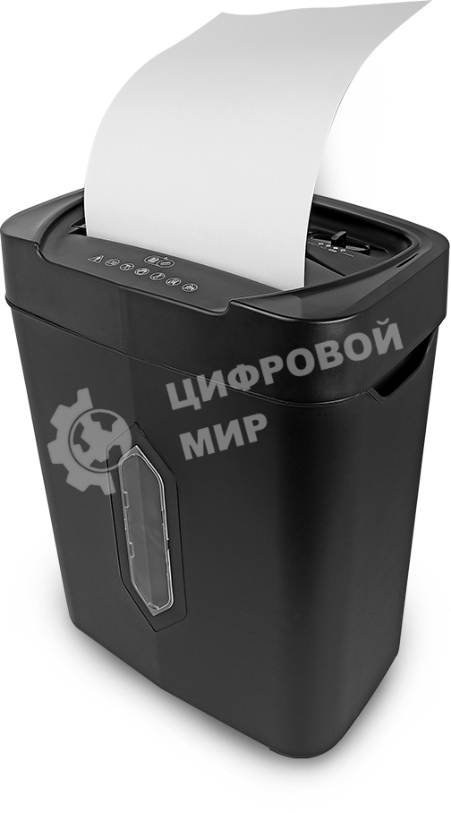 Шредер ГЕЛЕОС УМ22-4 DIN P-4 (4 ур-нь секр.), фрагмент 4х35мм, 14 лист (70г/м2), CD/пл.карты/скрепки/скобы, 22 литра