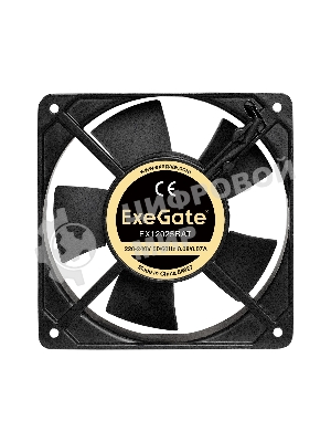 Вентилятор для корпуса ExeGate EX12025BAT черный, 120 мм, 2200 об/мин, 32 дБ