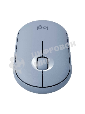Мышь беспроводная Logitech Pebble M350 серый, 1000 dpi, радиоканал, Bluetooth, USB, кнопки - 3
