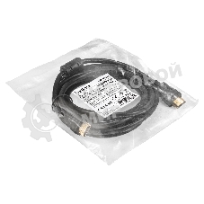 Кабель HDMI ExeGate EX-CC-HDMI-3.0F (19M/19M, 3м, v1.4b, ферритовые кольца, позолоченные контакты)