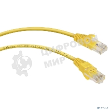 Шнур коммутационный Cabeus, Cat.5e, неэкр., U/UTP, RJ45/RJ45, PVC, AWG24, 1м, желтый