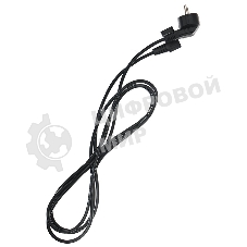 Кабель компьютер - розетка угловой 220V 3м (Европейский стандарт) Telecom TP021DA-3.0-BK