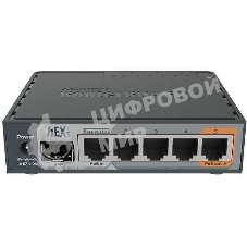 Маршрутизатор PoE MikroTikRB760iGS2 ядра (880 МГц), 5х 1G RJ45, SFP, USB, MicroSD, раздача PoE (HEX S)