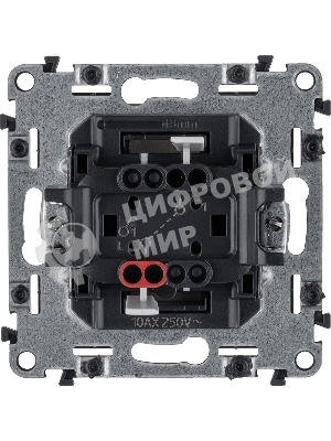 Механизм выключателя 1-кл. СП Valena Life 10А IP20 250 В 10АХ с лицевой панелью; безвинтовые зажимы сл. кость Legrand 752501