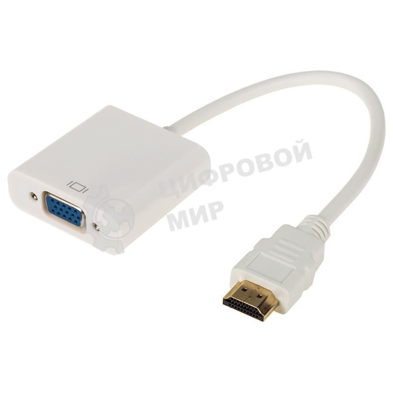 Переходник Rexant шт. HDMI - гн. VGA (провод) + 3. 5 мм Аудио с питанием