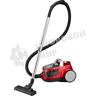 Пылесос Delta LUX DL-0836 СУПЕР-ЦИКЛОН красный: 2600Вт, регулир. мощности, мощн. всасыв. 450 Вт (1)