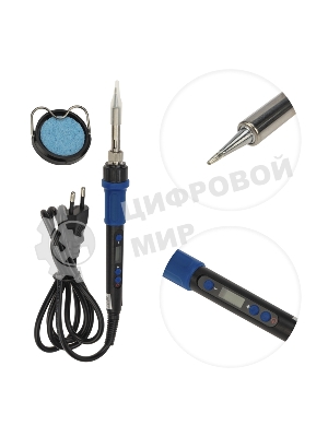Паяльник цифровой, с керам. нагревателем, Rexant 12-0620 65Вт, 220В, темп. 200-500 °C