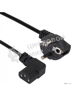 Кабель комп - розетка AOpen ACE021R-3M 220V EU (угол-угол) 3m