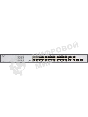 Коммутатор неуправляемый PoE ORIGO Unmanaged Switch 26x1000Base-T (24x1000Base-T PoE), 2xCombo 1000Base-T/SFP, PoE Budget 370W, Long-range PoE up to 250m, 19