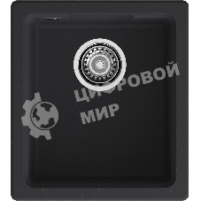 Мойка GRANFEST URBAN 4540 подстольный монтаж 1-чаша 450x400мм, монтаж: универсальный, материал: кварц, черный
