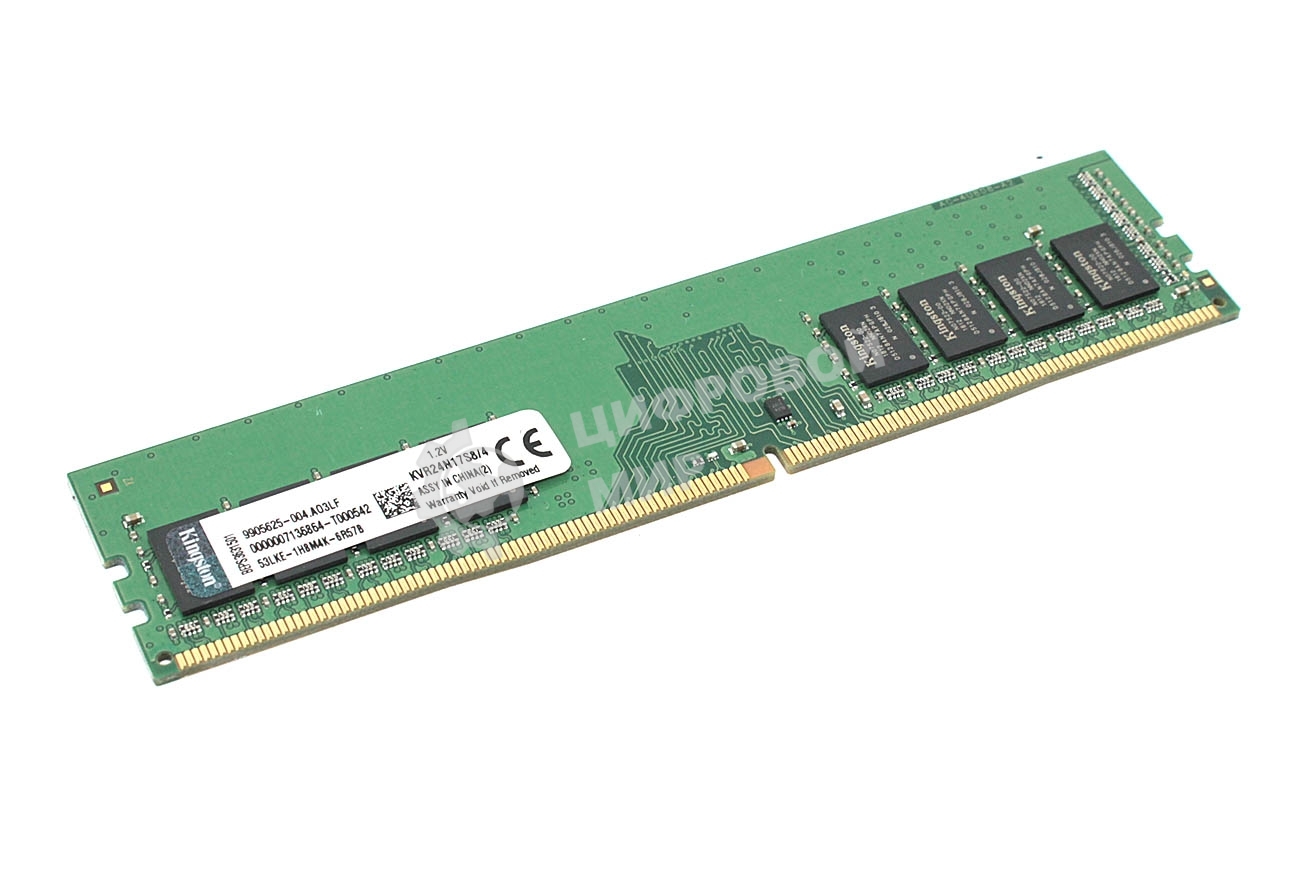 Оперативная память Kingston ValueRAM, DDR4, 4Gb (1x4 Gb), 2400 MHz, CL17, SO-DIMM
