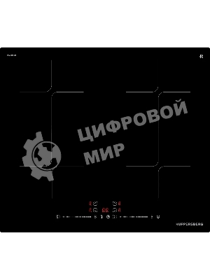 Варочная панель Kuppersberg ICI 625, индукция, High-Tech, 59 см, 9 уровней мощности, блокировка управления, автоматическое отключение, Inverter, таймер, Booster, Flexi-zone, слайдерное управление, черный