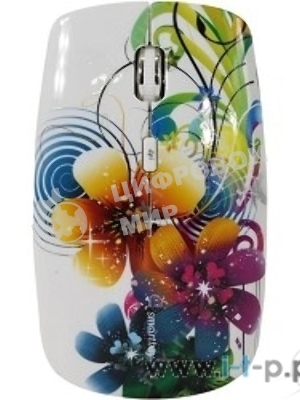 Мышь беспроводная Smartbuy 327AG принт Цветы SBM-327AG-FL-FC