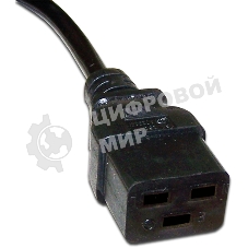 Шнур питания Lanmaster C19-C20, 3х1.5, 220В, 16А, черный, 2 метра