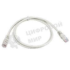 Пaтч-корд U/UTP Rexant, cat.5e, RJ45-RJ45, неэкранированный, PVC серый, 1м