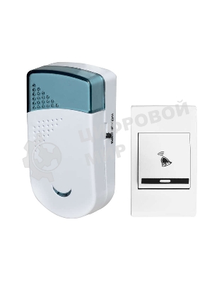 Звонок дверной беспроводной Колибри 32 мел. 100м 2АААх1.5В Тритон КБ-01Б