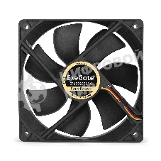 Вентилятор для корпуса ExeGate ExtraPower EP12025S3PM черный, 120 мм, 1800 об/мин, 28 дБ, 3 pin