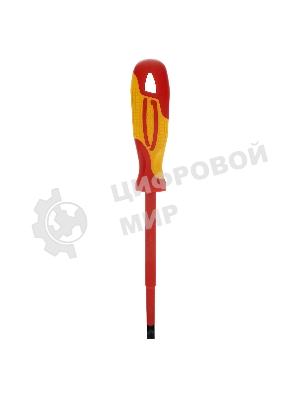 Отвертка Gross 12945 диэлектрическая sl8х150мм crmo до 1000в двухкомпонентная рукоятка