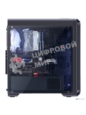 Компьютерный корпус ZALMAN I3, без БП, большое боковое окно, черный,ATX